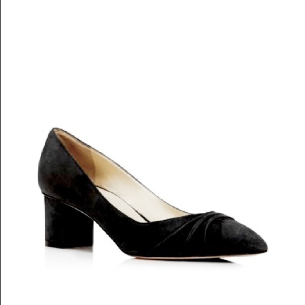 Sarah Flint Harper Black Suede Pump Pointed Toe Heels Size 9